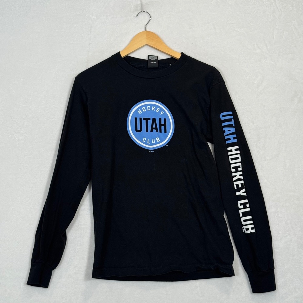 NHL Black Utah Hockey Club Long Sleeve Shirt Small